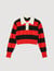 Cropped two-tone sweater