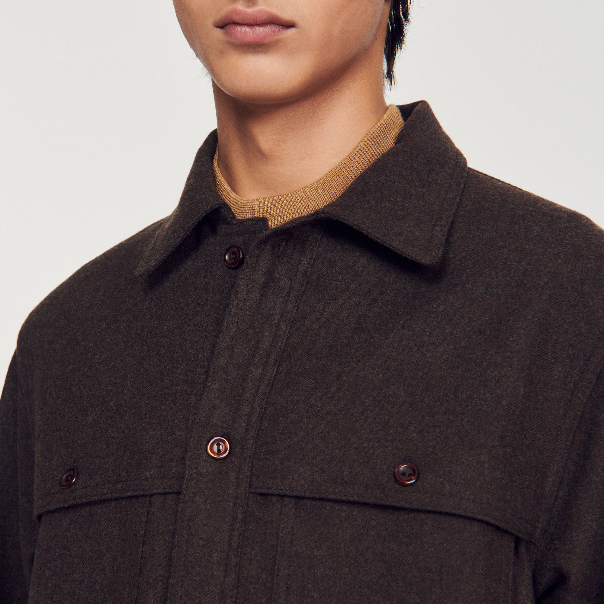 Wool overshirt