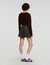 Checked pleated skirt