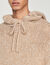 Oversized knit hoodie