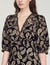 Short guipure dress with paisley print