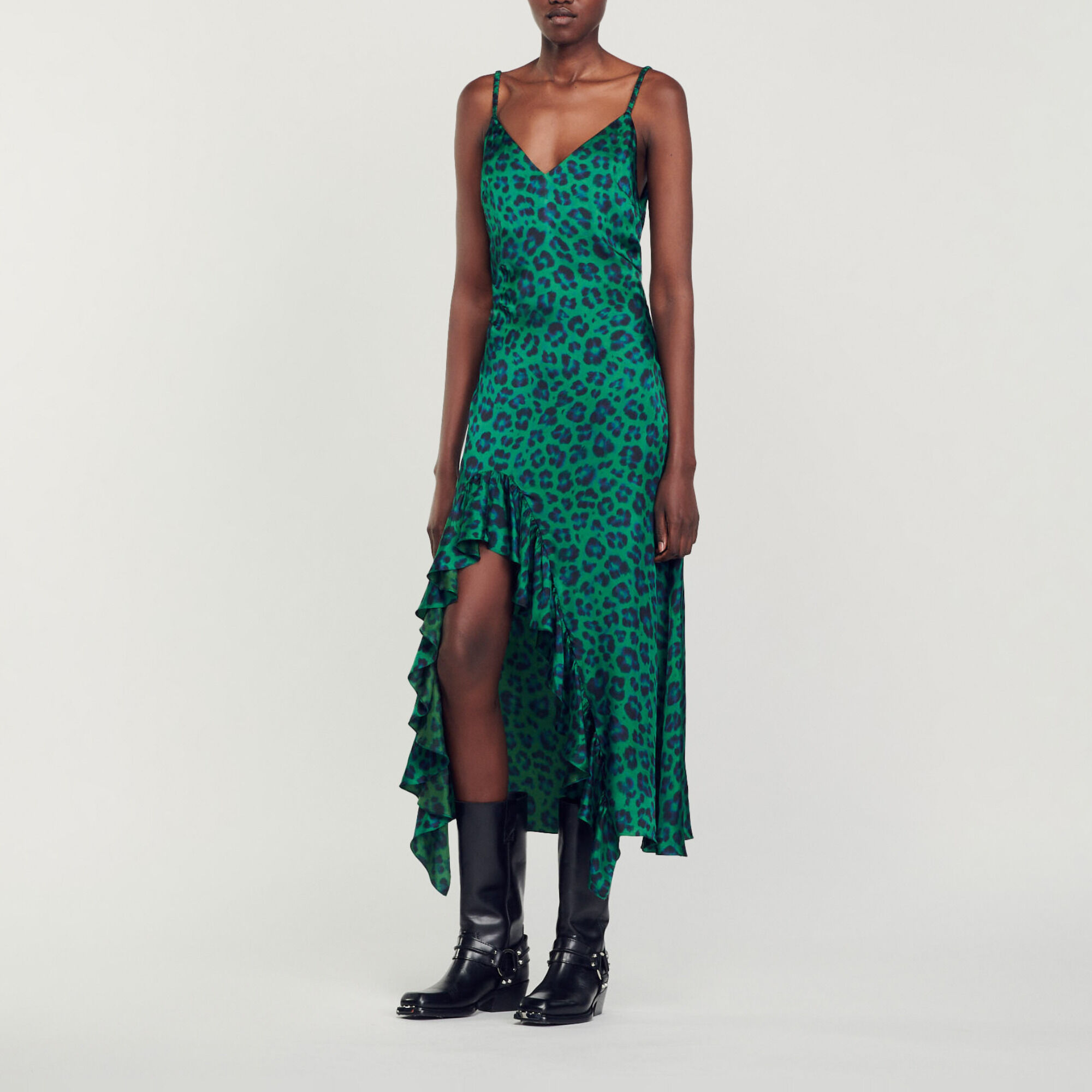 Sandro printed sales midi dress