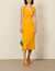 Midi dress with openwork on the sides