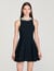 Short dress with pearl collar
