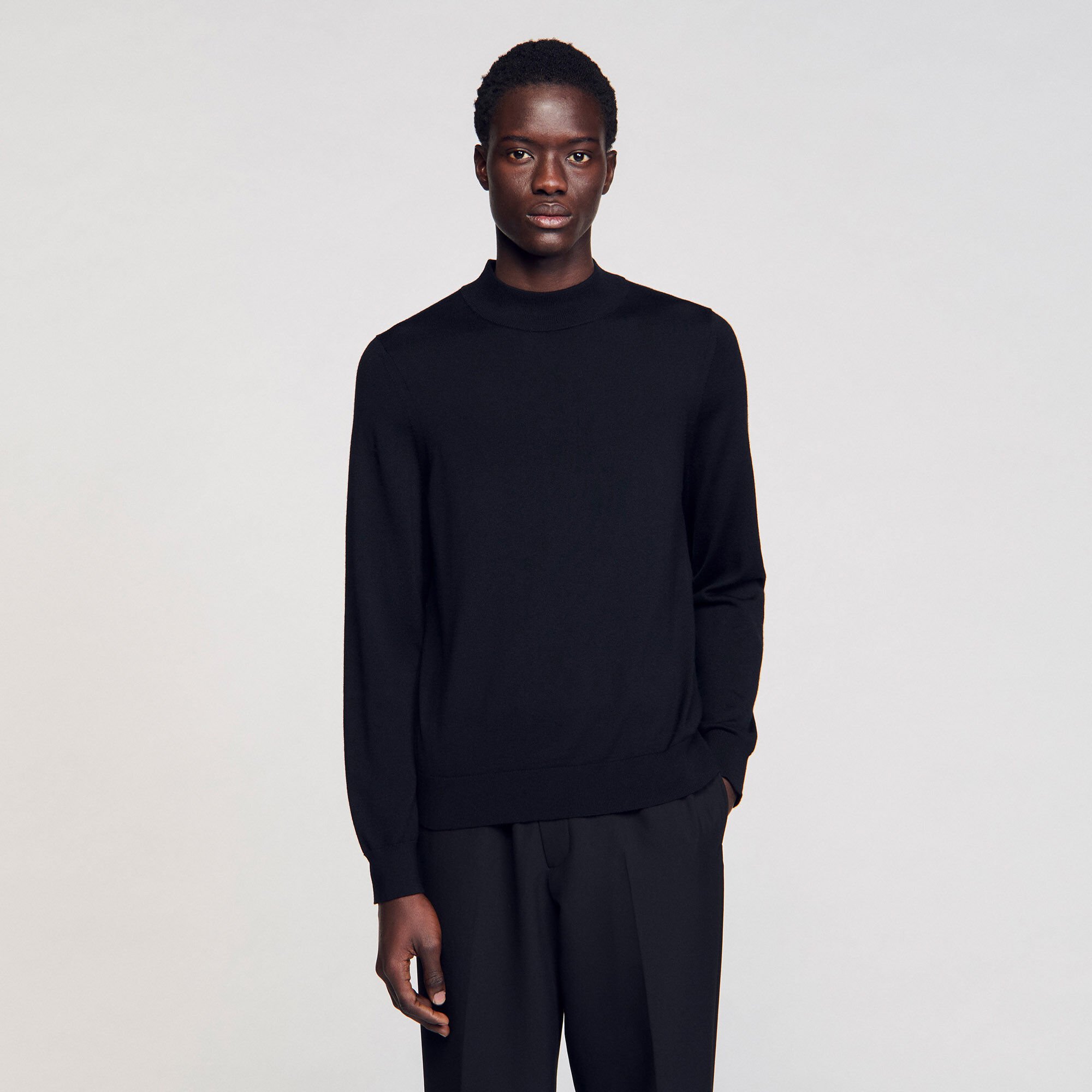 Funnel neck sweater