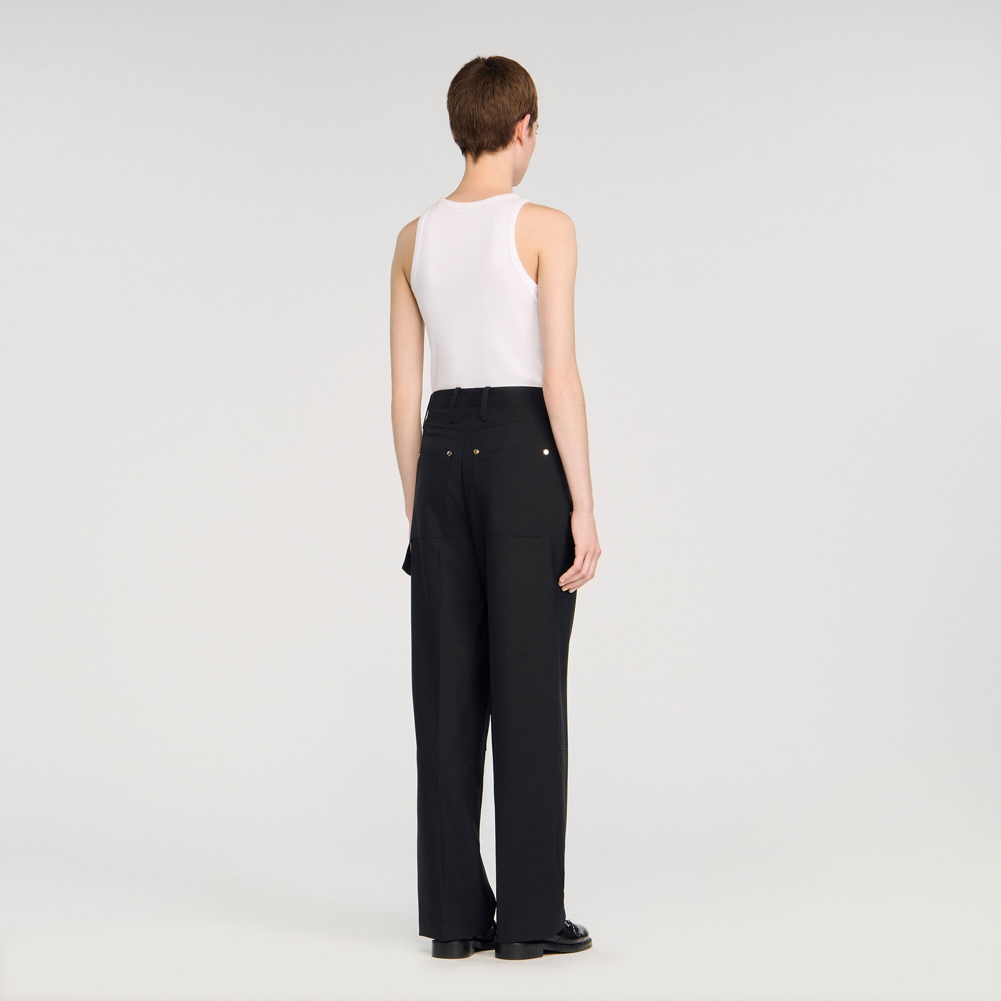 Rivet floaty trousers