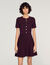 Floral print knit short dress