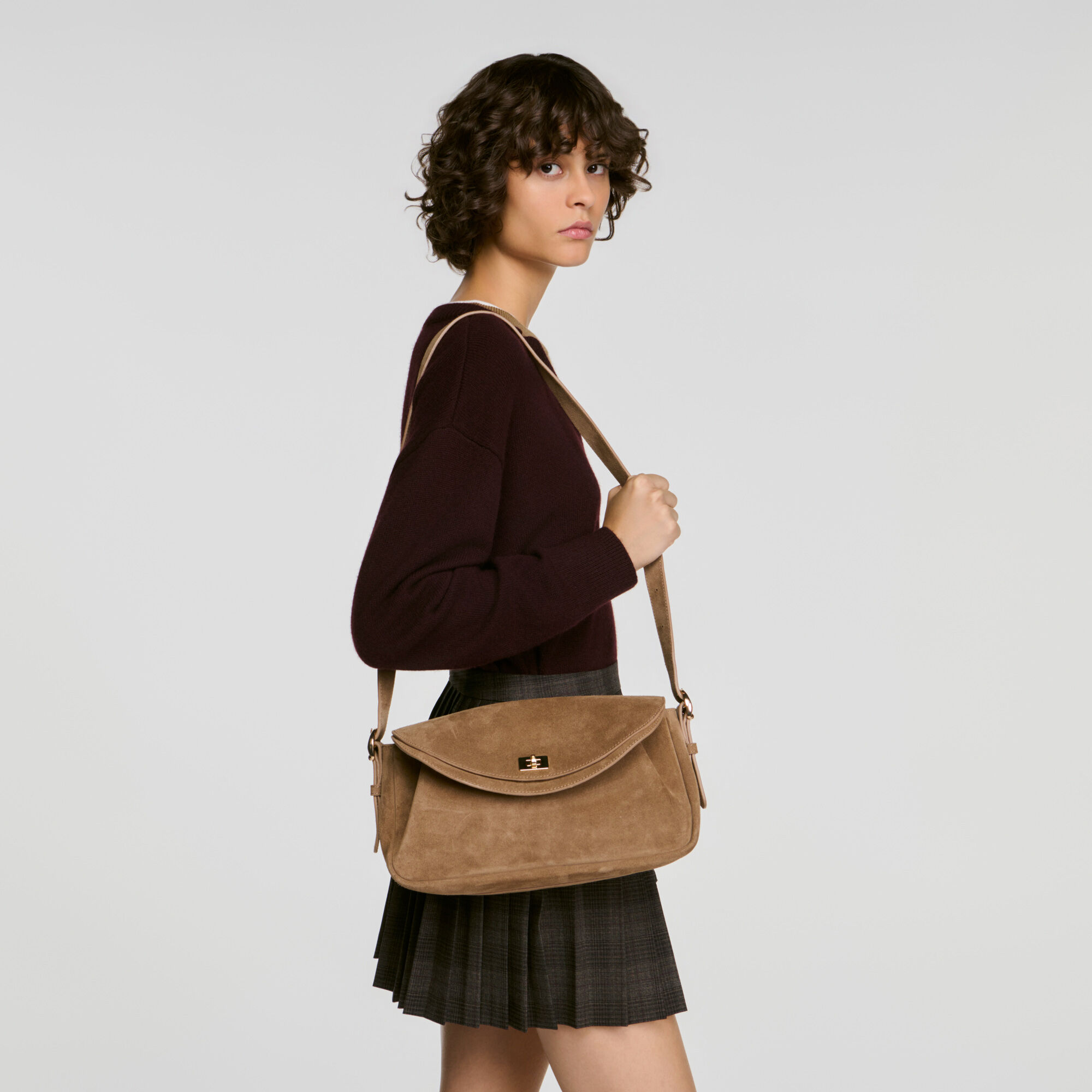 LE MAMBO suede bag - Women | Sandro