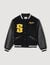 Wool and leather varsity jacket