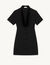 Short dress with shawl neck