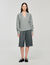 Open polo-collar neck jumper