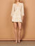 Short cut-out dress with decorative trim