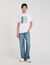 Wave print cotton T-shirt