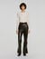 Cropped check stitch cardigan - Women | Sandro