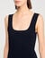Short knit dress with ruffles