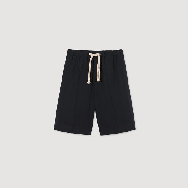 Elasticated waist cotton shorts
