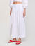 Long poplin skirt