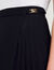 Curb chain buckle pleated skirt
