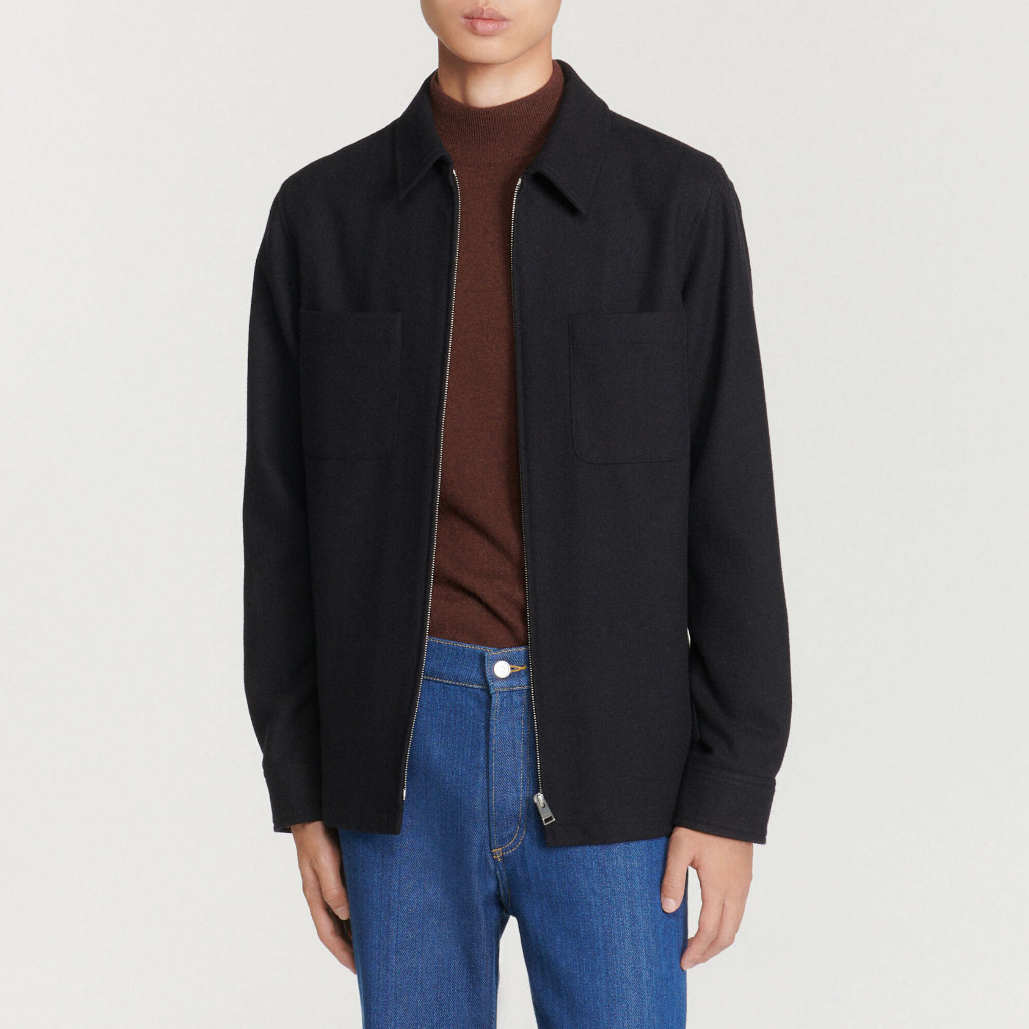 Wool overshirt
