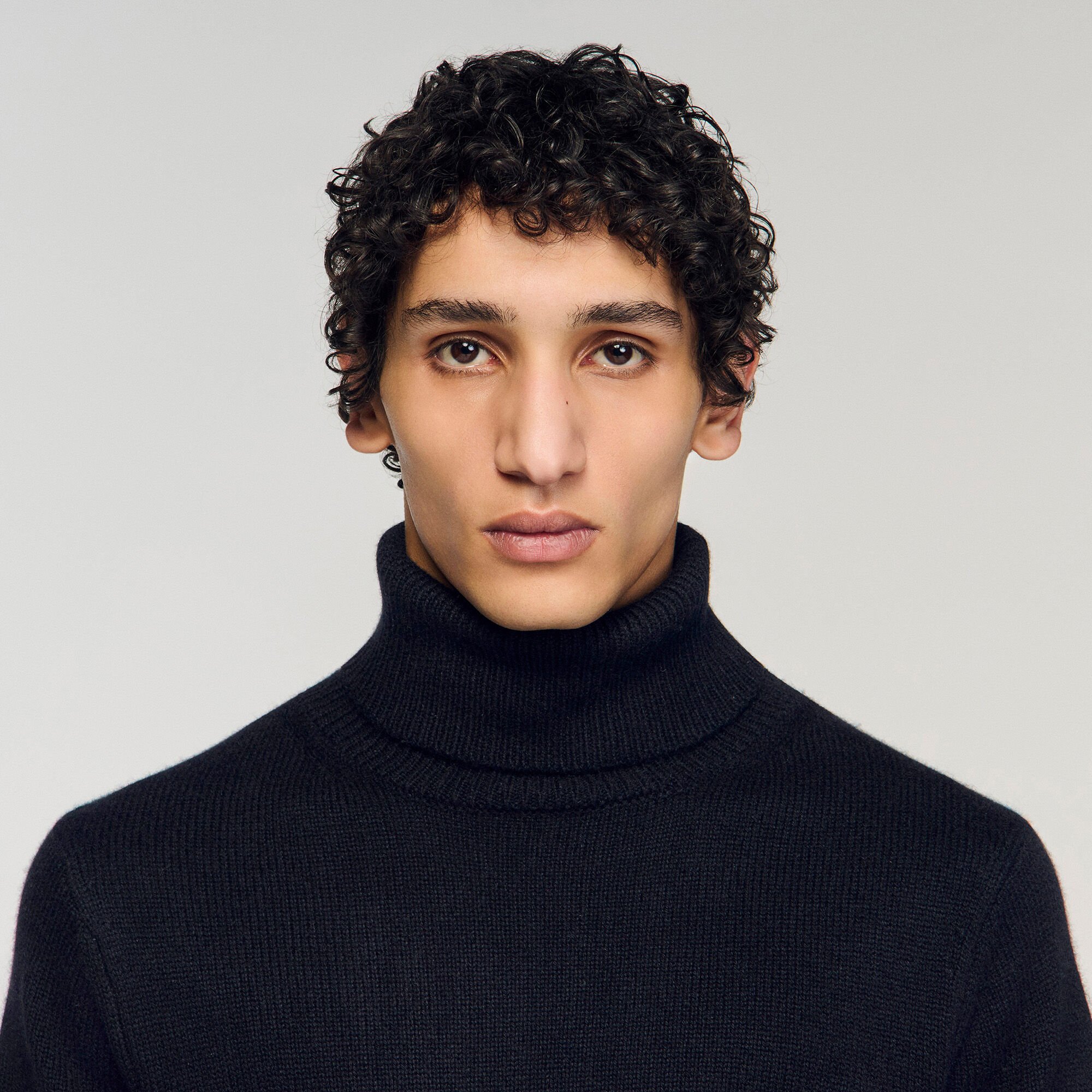 Wool and cashmere turtleneck jumper