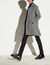 Checked wool coat