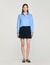 Short tweed pleated skirt