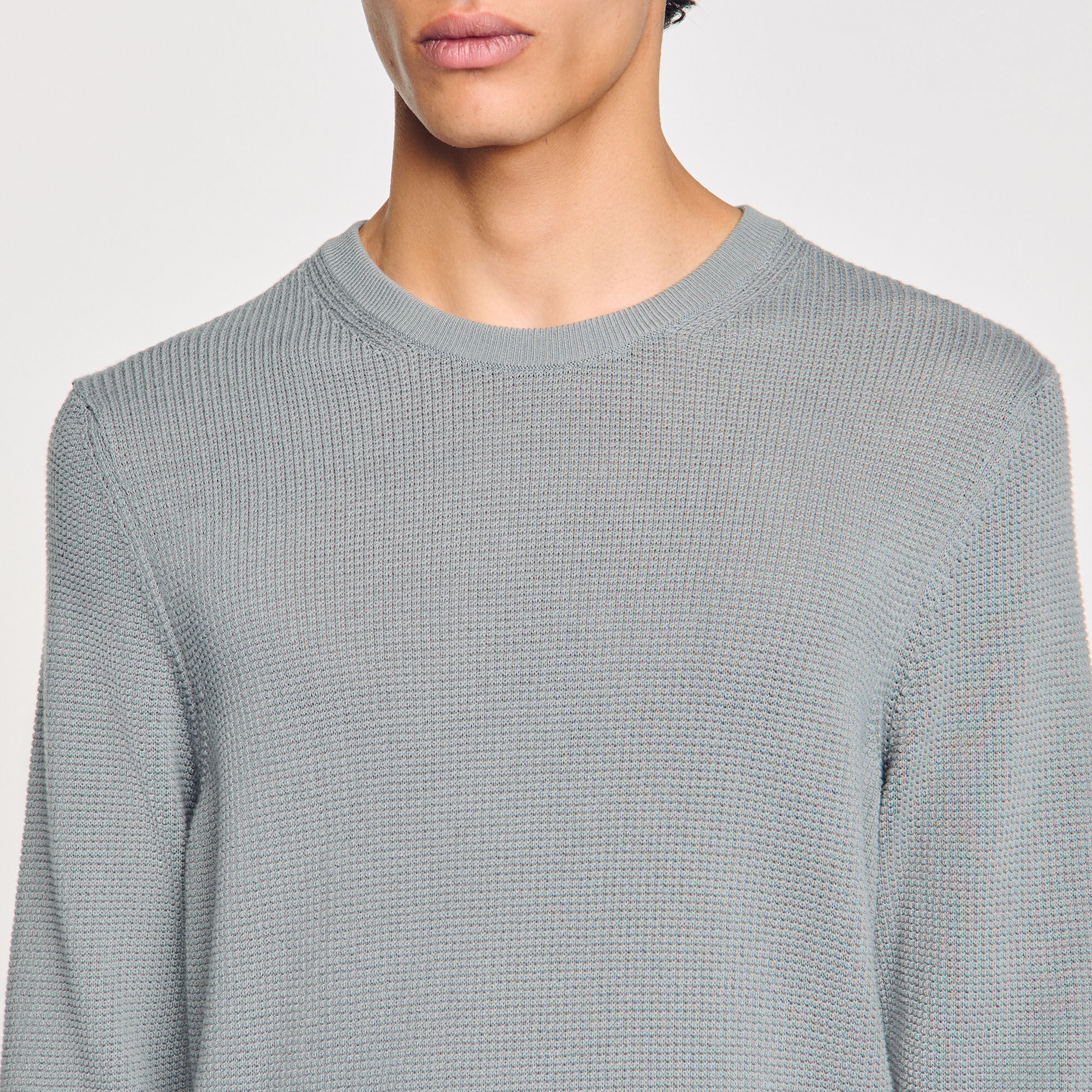 Textured knit jumper