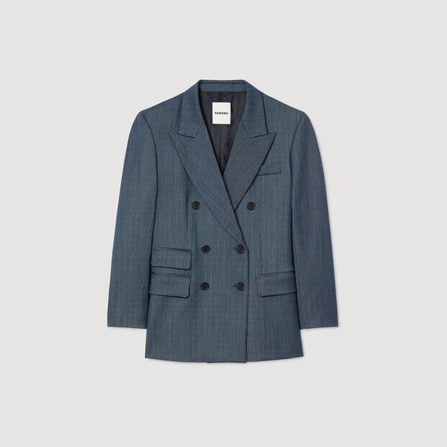 Striped tailored jacket