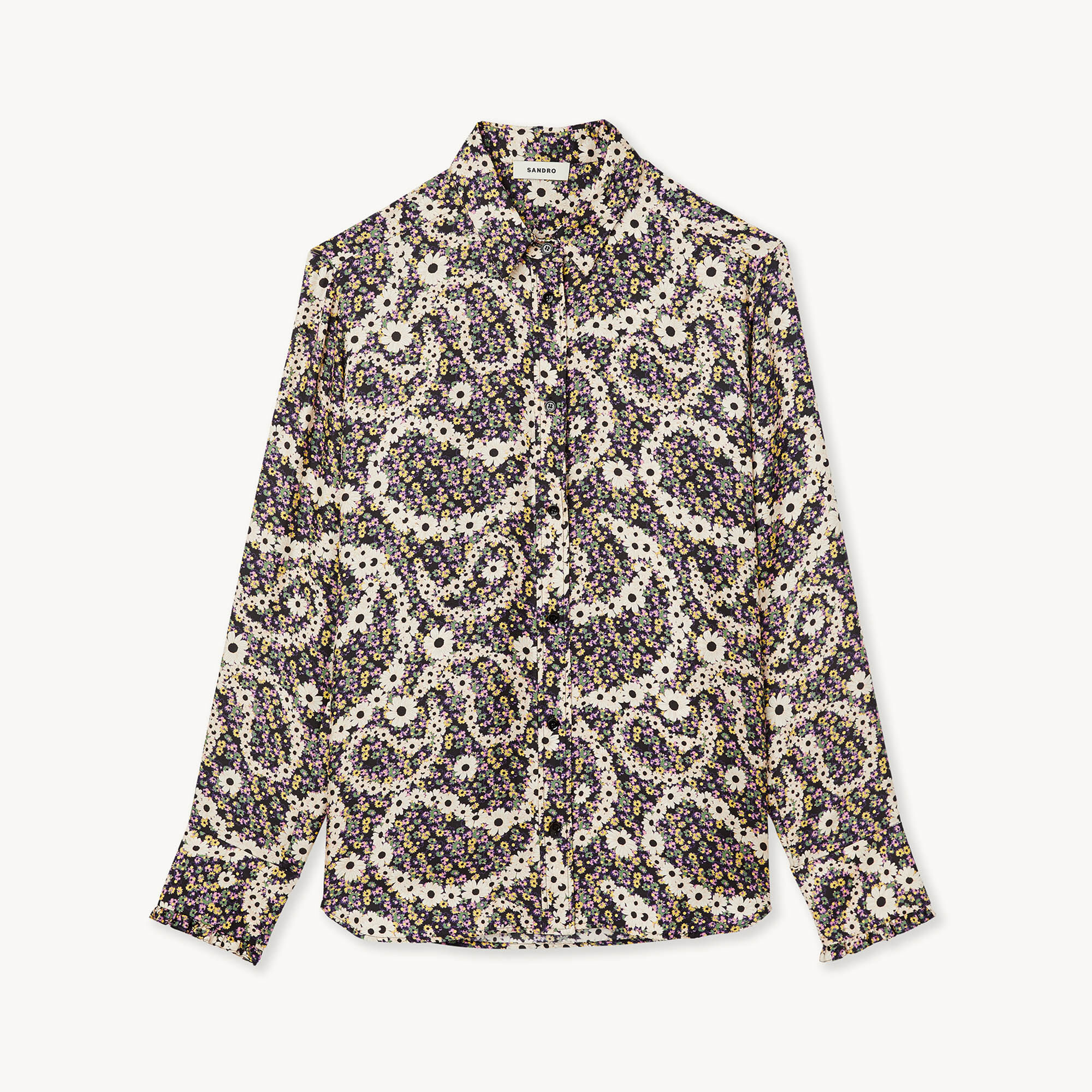 Silk floral shirt