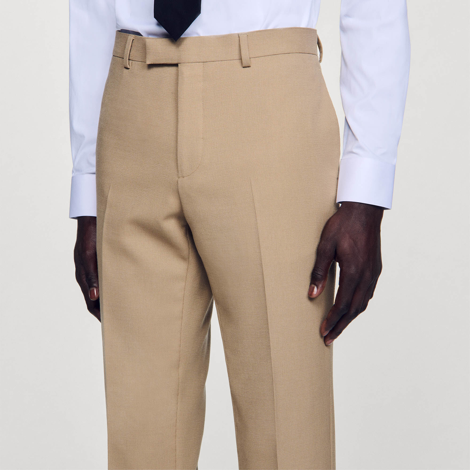 Wool suit trousers