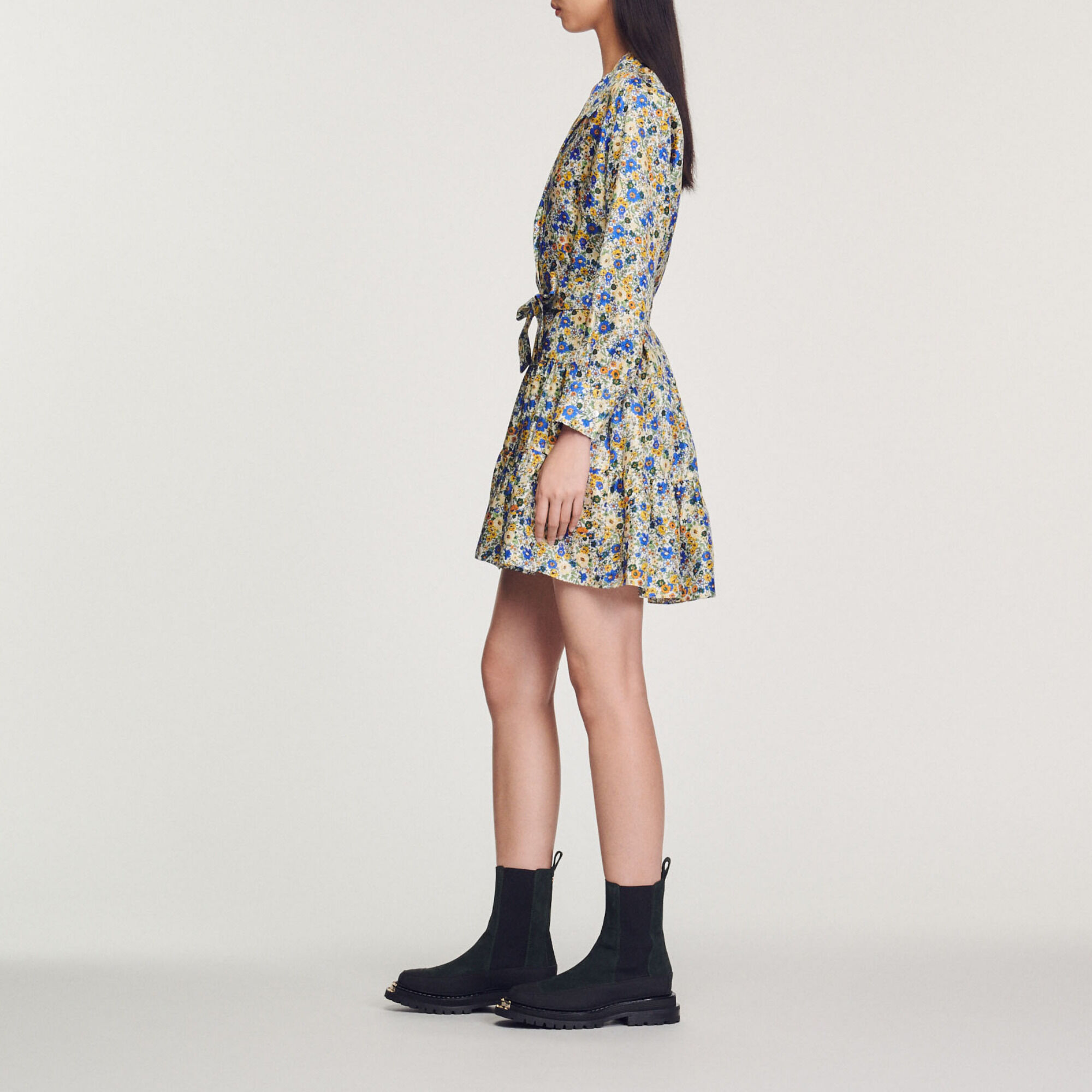 Short dress with Blossom print