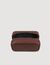 Toilet bag in grained fabric