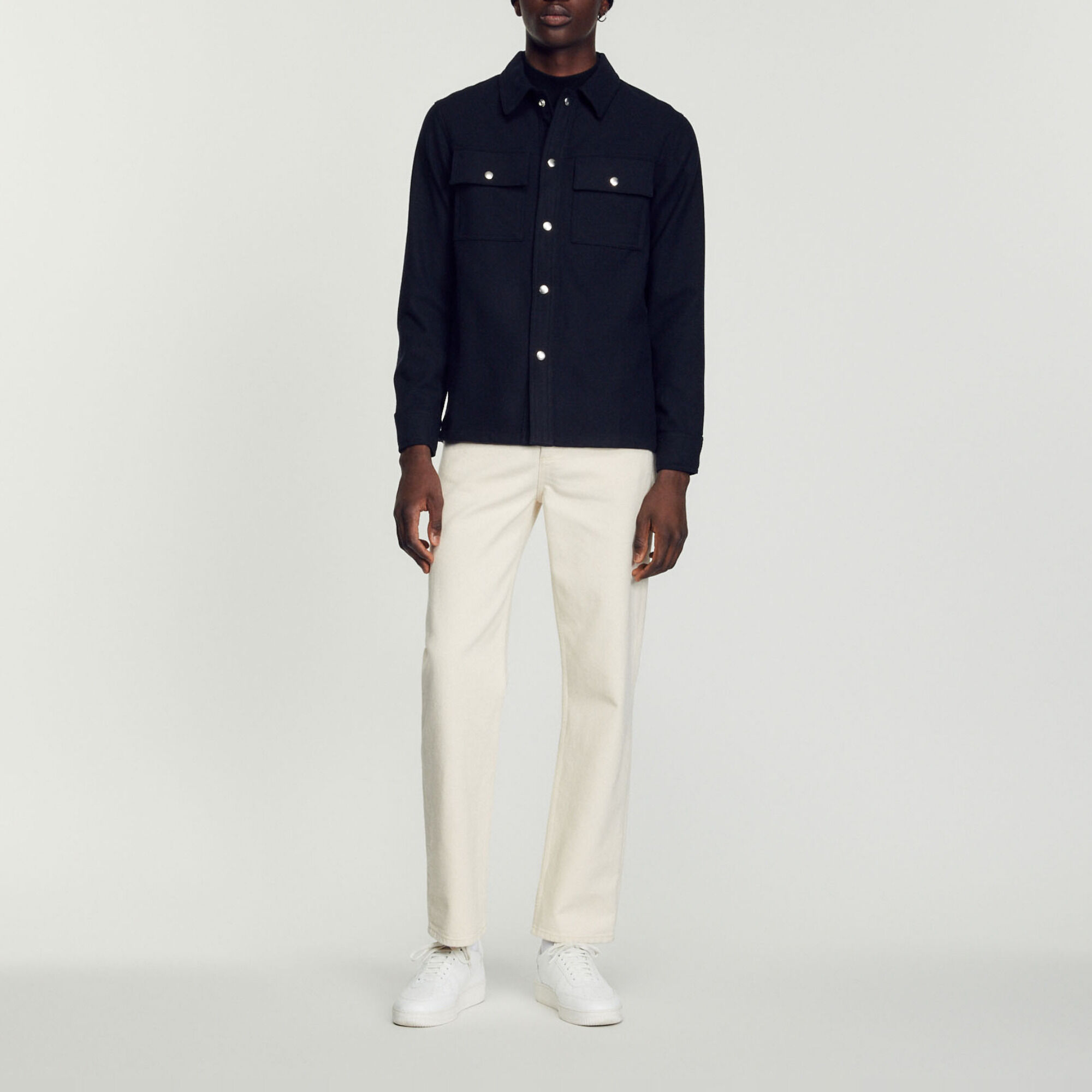 Wool overshirt