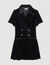 Short velvet dress