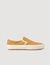 Split leather slip-ons