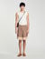 Patterned floaty Bermuda shorts