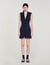Short pleated suit dress