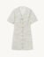 Tweed dress with sailor collar