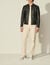Leather biker jacket
