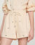 Hand-embroidered embellished shorts