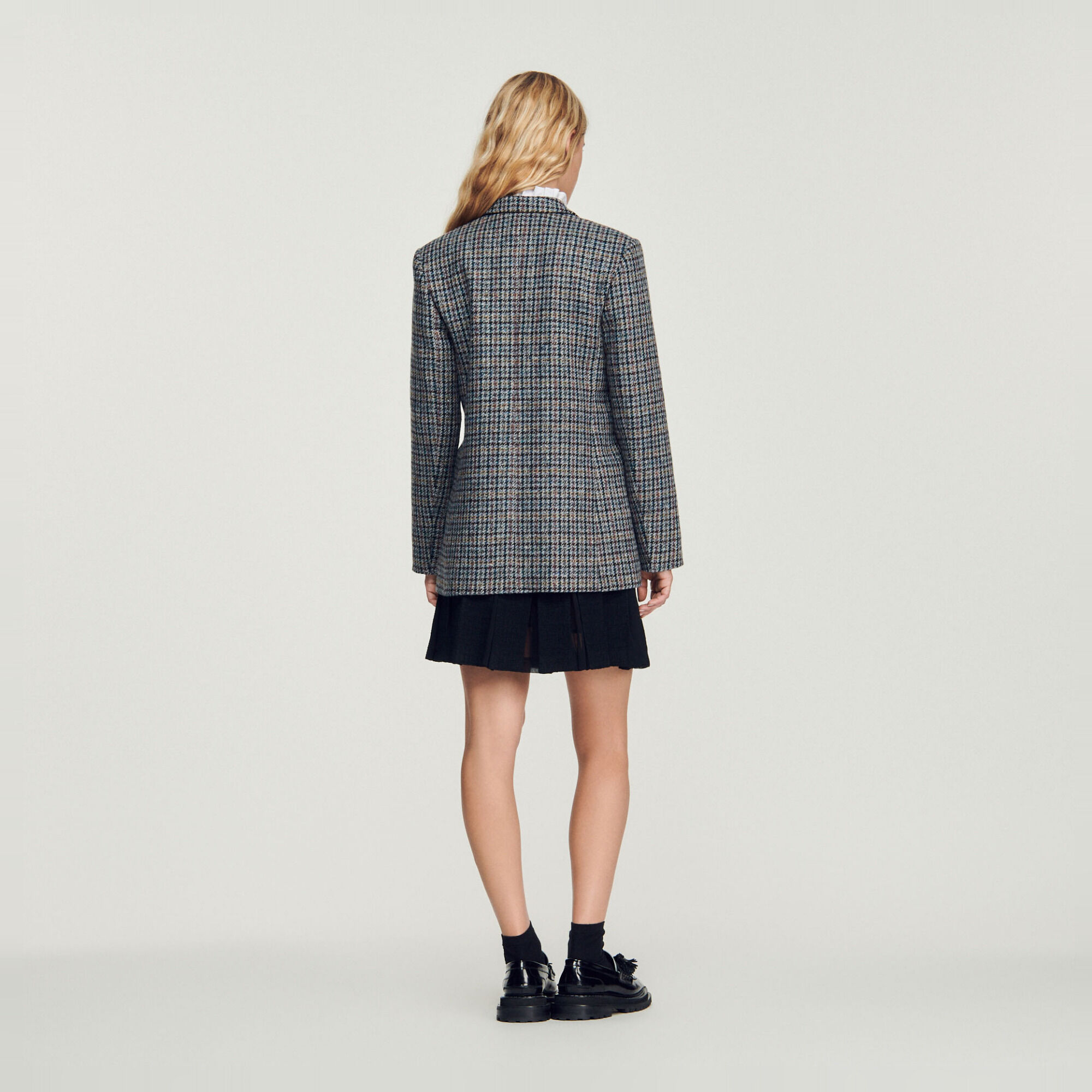 Checked tailored jacket
