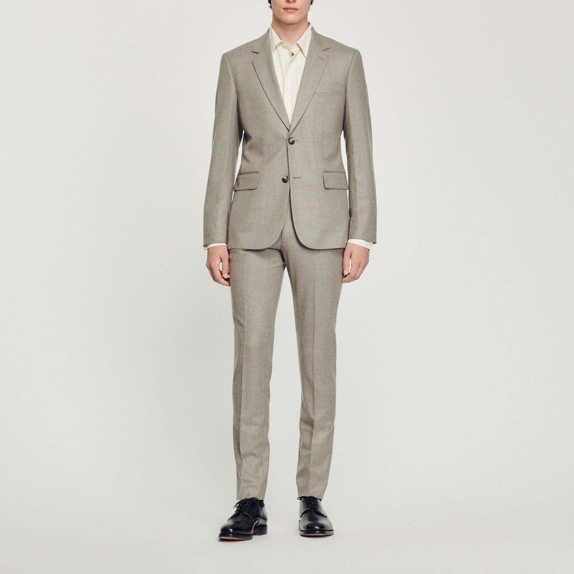 Flannel suit jacket