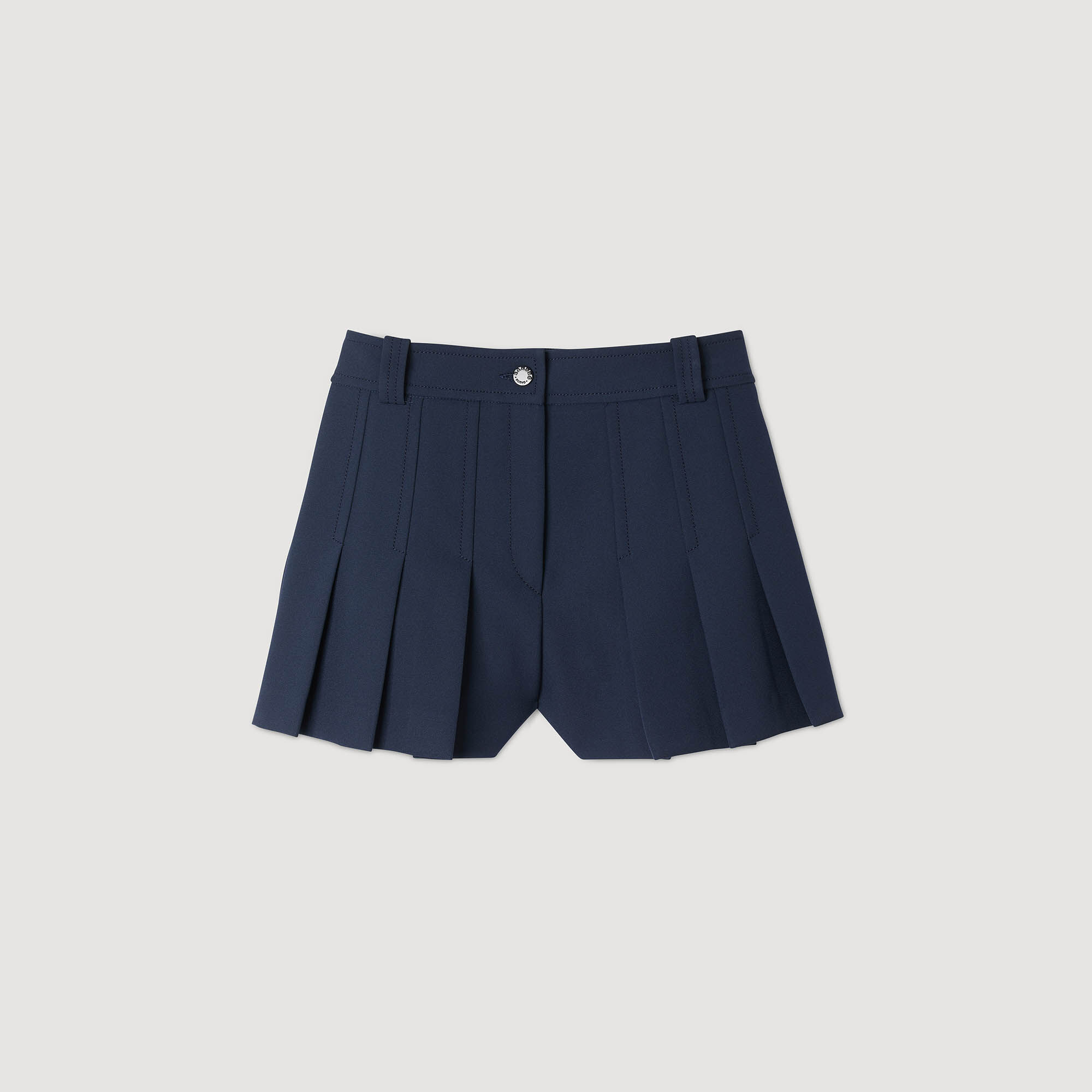 Tailored pleated shorts