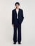 Oversized wool suit jacket