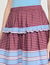 Long striped cotton skirt