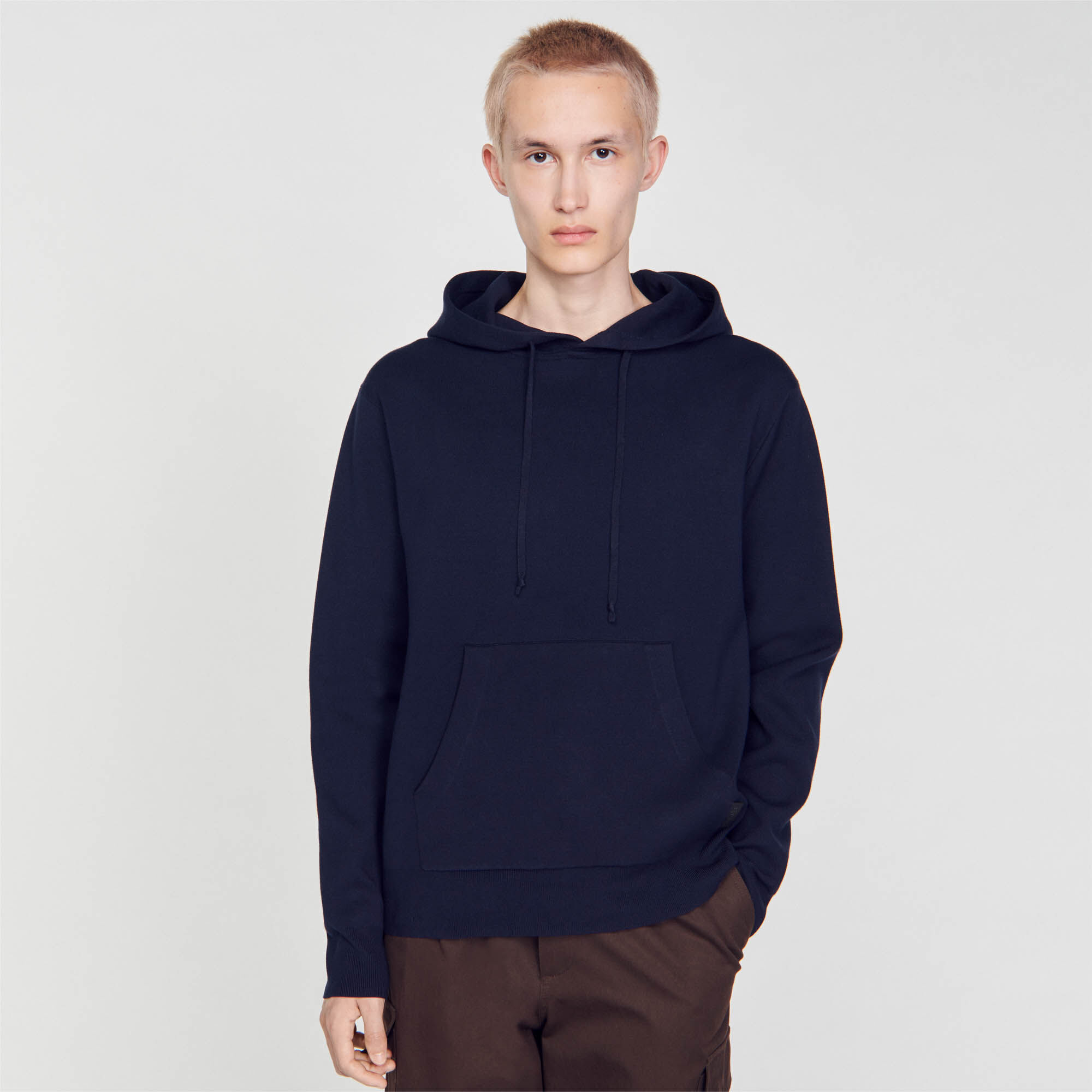 Knit hoodie