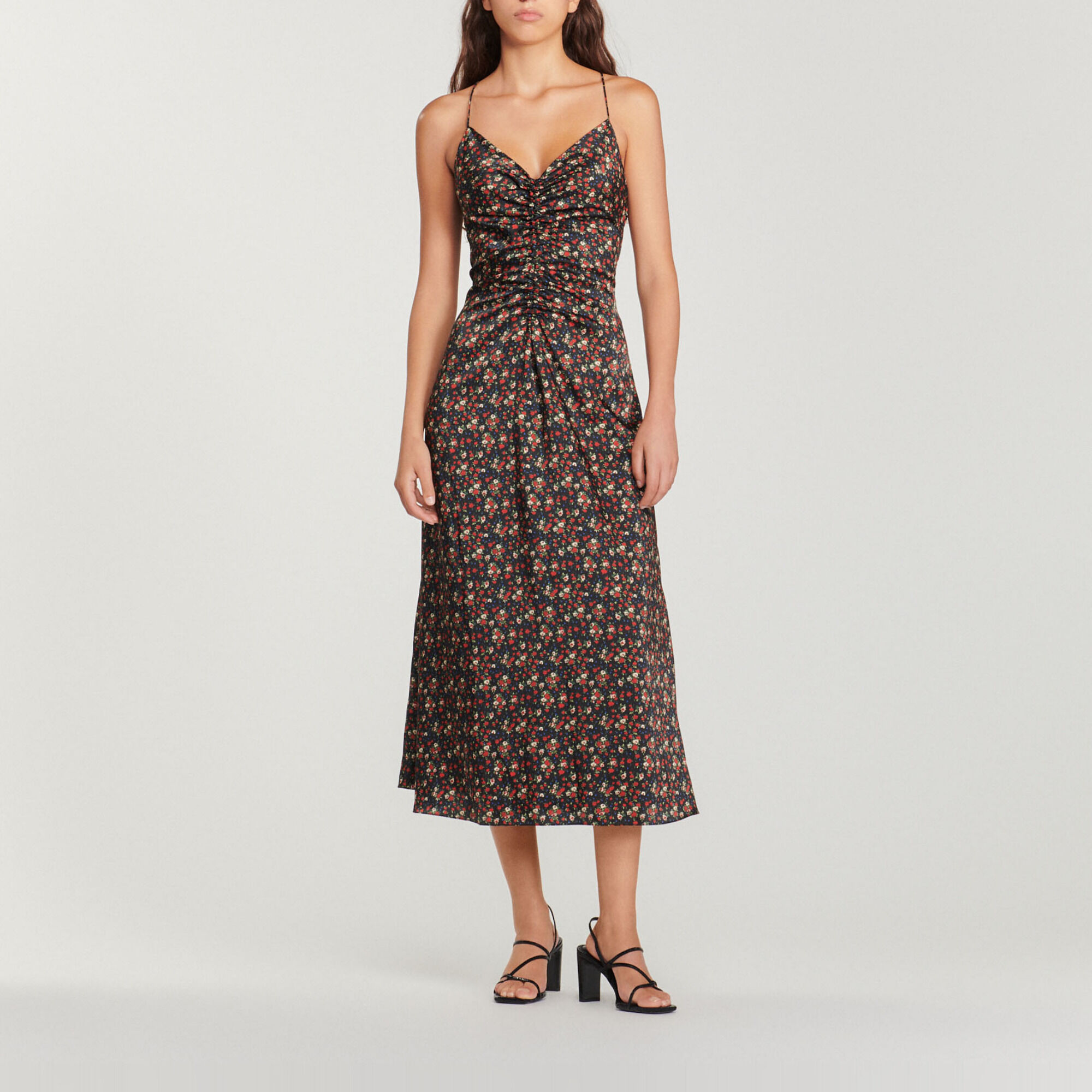 Long dress with narrow straps