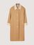 Trench coat with rhinestone collar