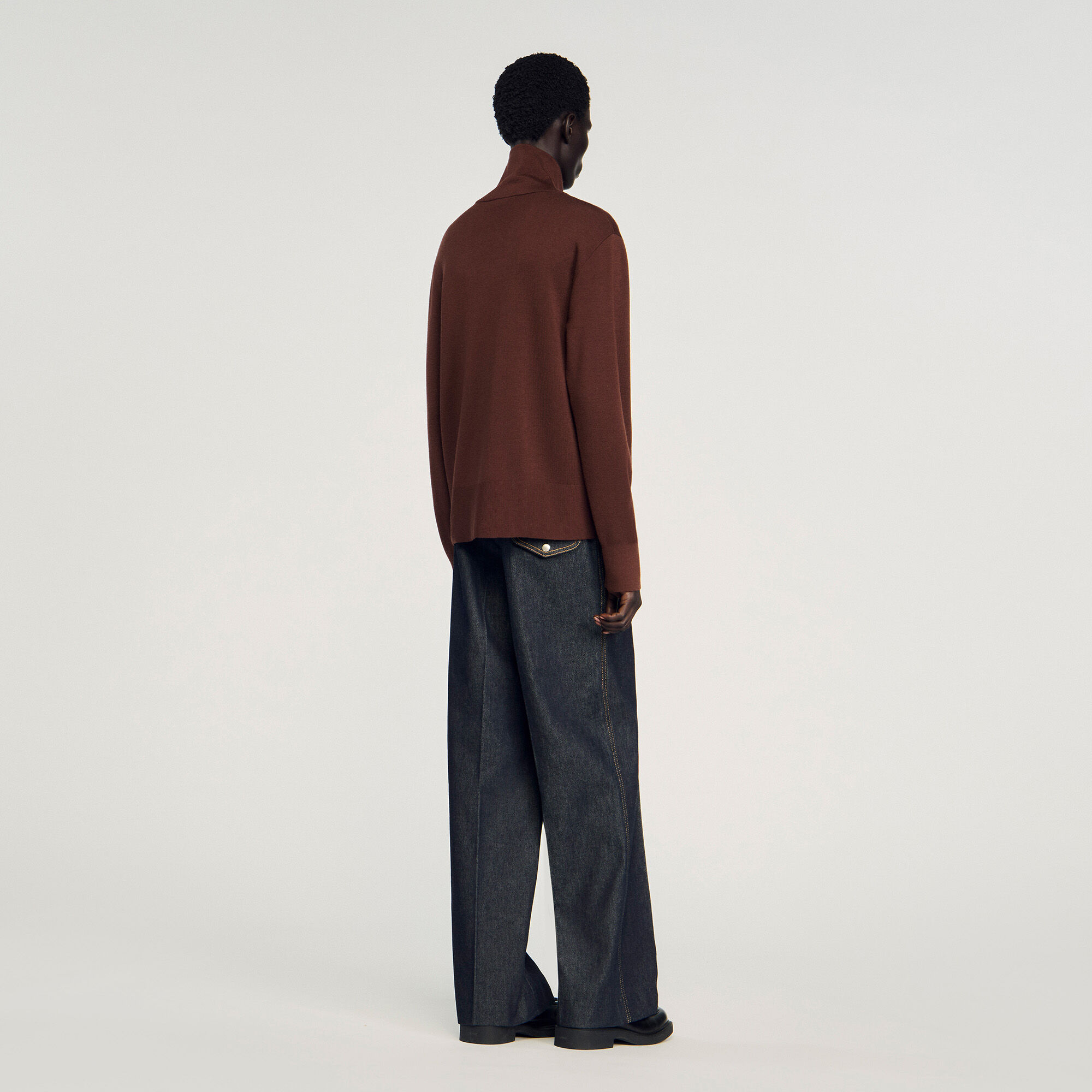 Wool trucker jumper