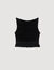 Ruffled knit crop top